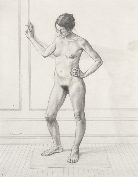 William Beckman, ‘Study for Diana #1, facing left’, 1972