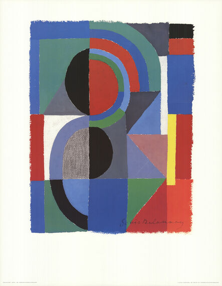 Sonia Delaunay, ‘Viertel (no text)’, 1989