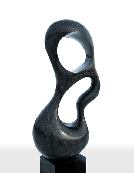 Jeremy Guy, ‘Rise 4/50 - dark, smooth, polished, abstract, black granite sculpture’, 2017