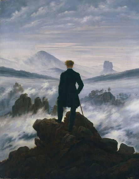 Caspar David Friedrich, ‘Wanderer above the Sea of Fog’, ca. 1817
