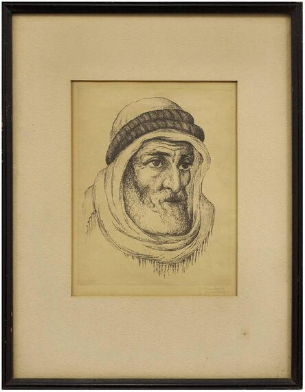 Jacob Eisenberg, ‘Bezalel School Jerusalem, Middle Eastern Man Circa 1930s’, Early 20th Century