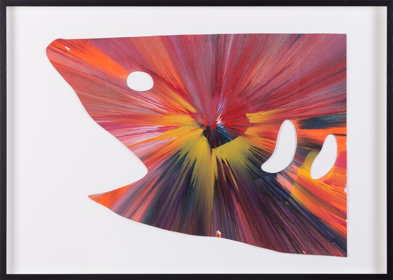 Damien Hirst, ‘Shark Spin Painting’, 2009, Drawing, Collage or other Work on Paper, Acrylic on paper, Omer Tiroche Gallery