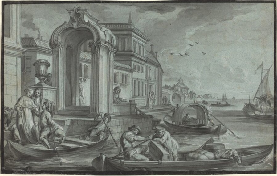 Venetian Fantasy with an Ornamental Arch