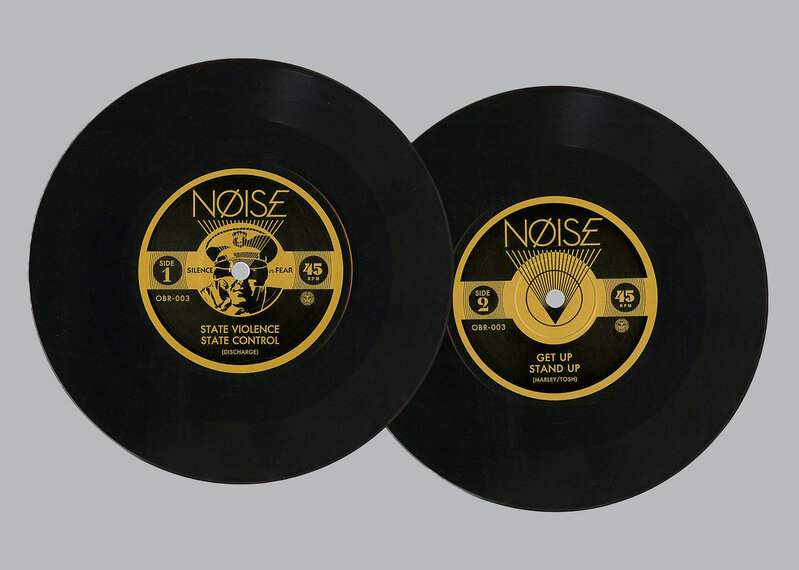 Shepard Fairey, ‘'Nøise - State Violence, State Control'’, 2018, Ephemera or Merchandise, 45 RPM Vinyl Record in printed sleeve., Signari Gallery