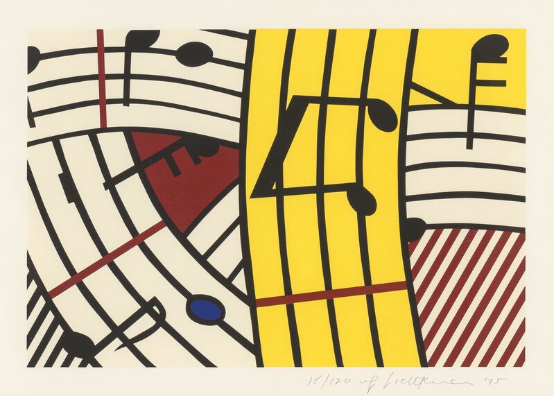 Roy Lichtenstein, ‘Composition IV’, 1995, Print, Silkscreen in colors on Rives BFK paper, Heritage Auctions