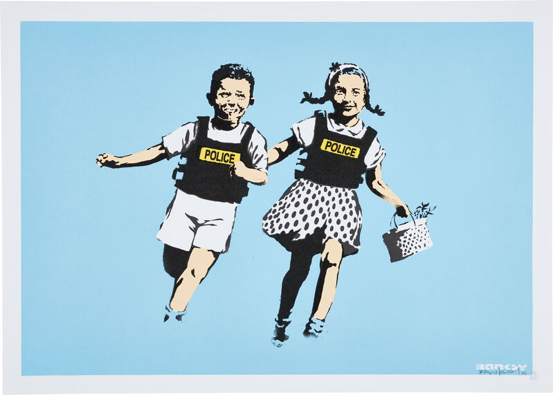 Banksy, ‘Police Kids (Jack and Jill)’, 2005, Print, Screenprint in colors, on wove paper, with full margins., Phillips