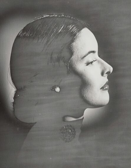 Erwin Blumenfeld, ‘Suzy Parker Solarized Profile with Jewelry, New York’, 1946-47