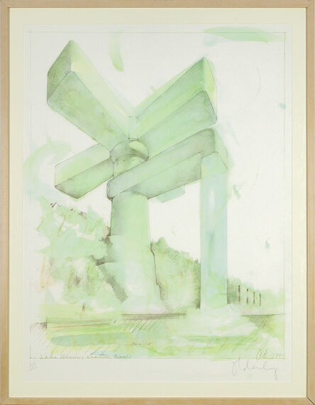 Claes Oldenburg, ‘Lake Union, Seattle, Washington’, 1972