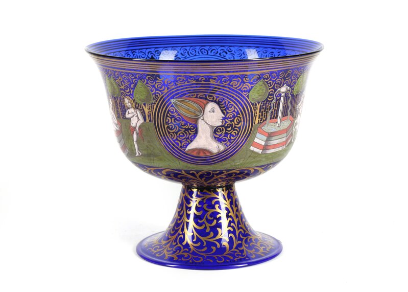 Barovier & Toso, ‘A wedding cup’, Design/Decorative Art, Cup in cobalt blue glass, Chiswick Auctions