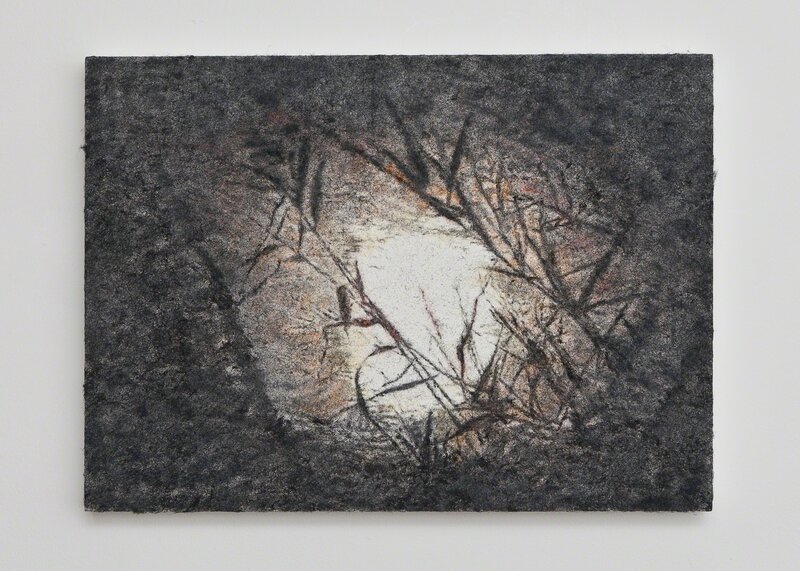 Gal Weinstein, ‘Moon on the water 2’, 2014, Steel wool on plywood / Signed on the back, Keitelman Gallery