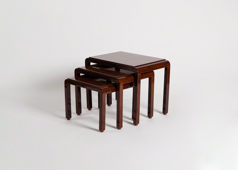 Jules Leleu, ‘Set of three lacquered nesting tables’, ca. 1925, Design/Decorative Art, Lacquered wood, Maison Gerard
