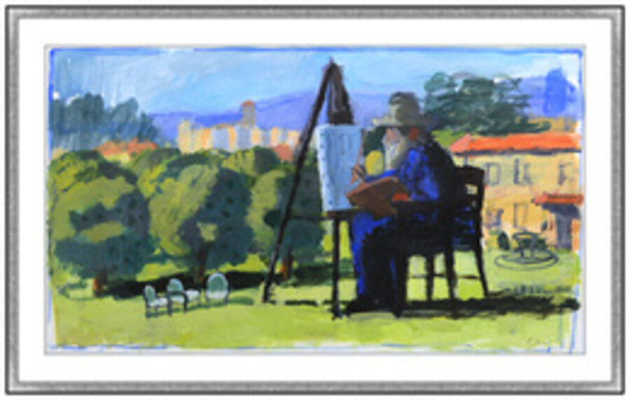 Artist Monet Painting