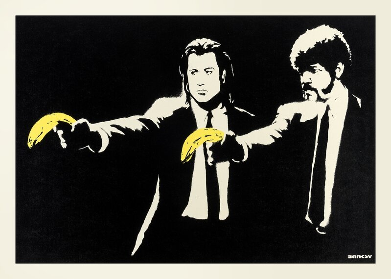 Banksy, ‘Pulp Fiction’, 2004, Print, Screenprint in black and yellow, Forum Auctions