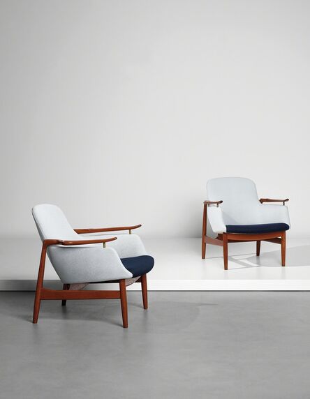 Finn Juhl, ‘Pair of easy chairs, model no. FJ 53’, designed 1953-produced 1950s