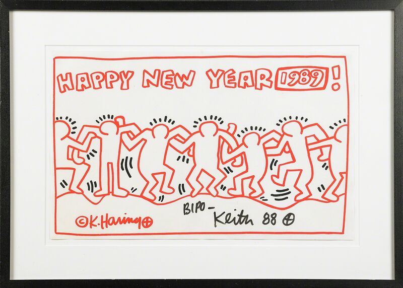 Keith Haring, ‘Untitled (Happy New Year 1989)’, 1988, Print, Lithograph in colors, Rago/Wright/LAMA