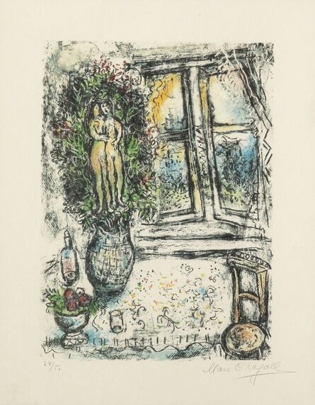 Marc Chagall, ‘The Half Opened Window’, 1975