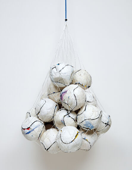 Mark Bradford, ‘Soccer Ball Bag 1’, 2011