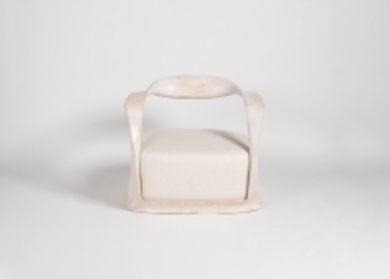 Carol Egan, ‘Sculptural Carved Chair’, United States-2016, Design/Decorative Art, Carved & hand-finished limed oak frame, sprung-edge upholstered seat., Maison Gerard