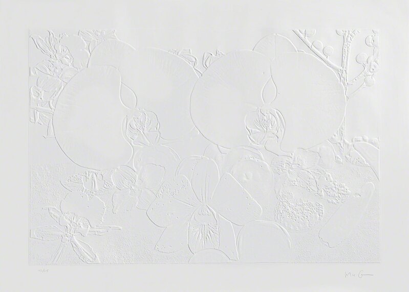 Marc Quinn, ‘Fossil Record Ice Strata - 1st Layer’, 2015, Print, Embossed print, Human Reproduction