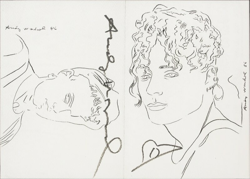 Keith Haring, ‘Keith Haring and Andy Warhol Collaboration’, 1986, Print, Paper, Rudolf Budja Gallery