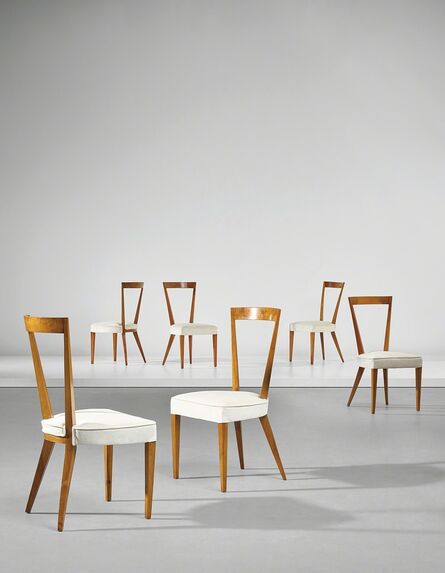 Gio Ponti, ‘Set of six dining chairs’, 1938-1939