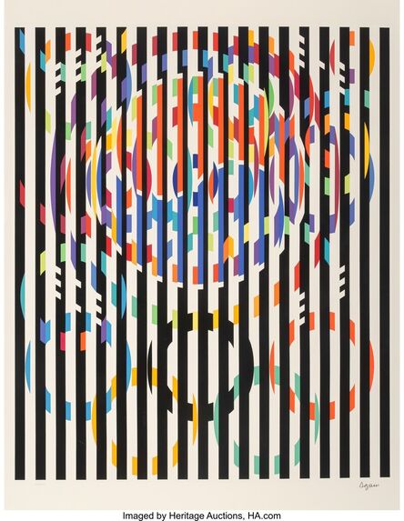 Yaacov Agam, ‘Message of Peace, from Official Arts Portfolio of the XXIVth Olympiad, Seoul, Korea’, 1988