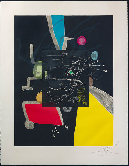 Joan Miró, ‘Llibre dels sis Sentits (Book of the Six Senses) - Plate V’, 1981