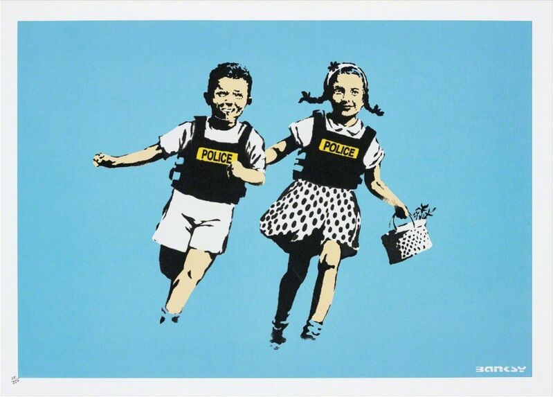 Banksy, ‘Jack & Jill (Police Kids)’, 2005, Print, Screenprint in colors, David Benrimon Fine Art