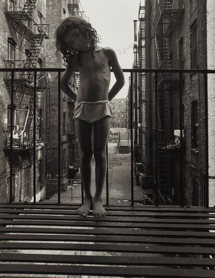 Bruce Davidson, ‘East 100th St, New York (Girl on fire escape)’, 1966