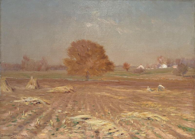 Leonard Ochtman, ‘Harvest’, 1896, Painting, Oil on canvas, Private Collection, NY