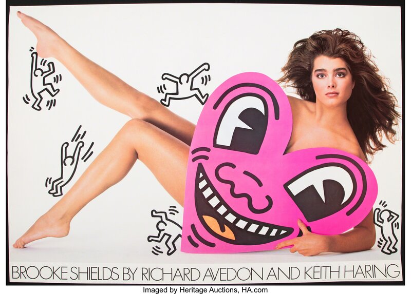Keith Haring, ‘Brooke Shields, poster’, 1985, Print, Offset print in colors on smoothe wove paper, Heritage Auctions