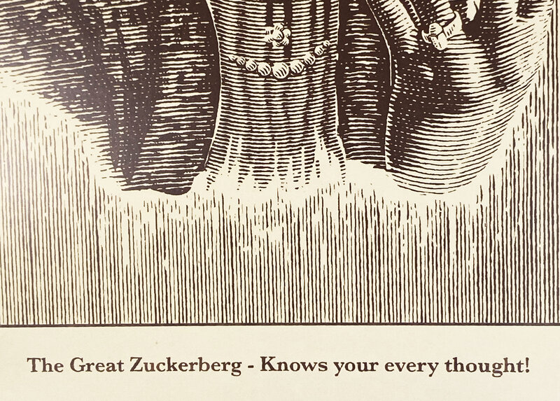 Imbue, ‘'Zuckerberg'’, 2021, Print, Offset lithograph print on cream high gloss 290gsm fine art paper., Signari Gallery