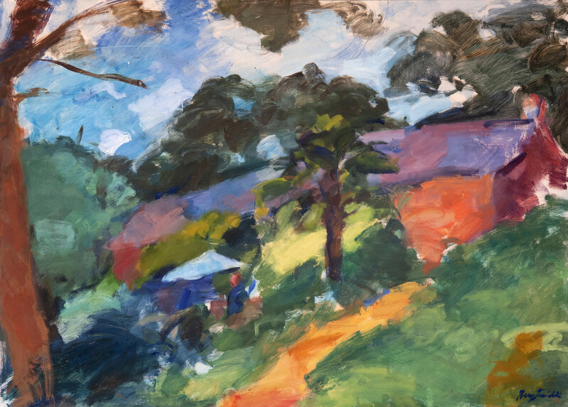 Henry Finkelstein, ‘Rioufol on the Terrace’, 2019, Painting, Oil on linen, Valley House Gallery & Sculpture Garden