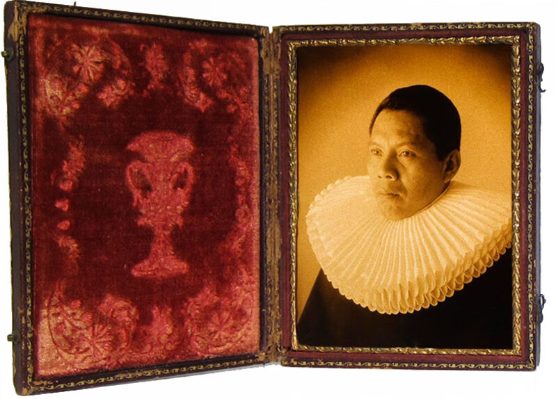 Luis González Palma, ‘Guardaspuldas 8 (body guard)’, 2009, Photography, Gold toned ambrotype with antique case, Lisa Sette Gallery
