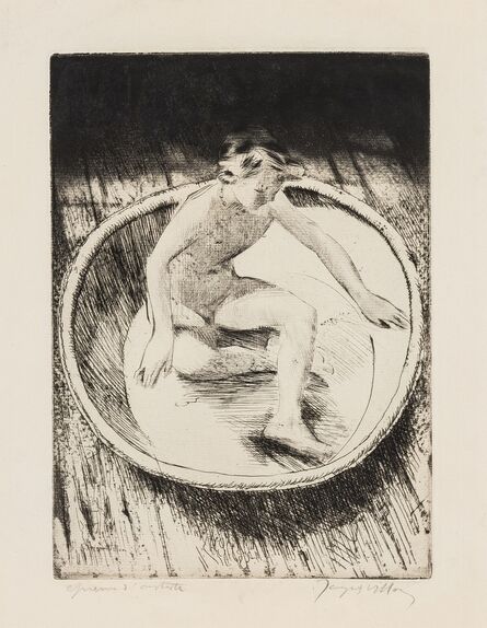 Jacques Villon, ‘Minne au Tub (Ginestet et Pouillon 193)’, 1907