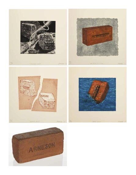 Robert Arneson, ‘California Brick, Broken Brick, Moby Brick, New Brick/Old Stone, and Brick (five works)’, 1975-1976