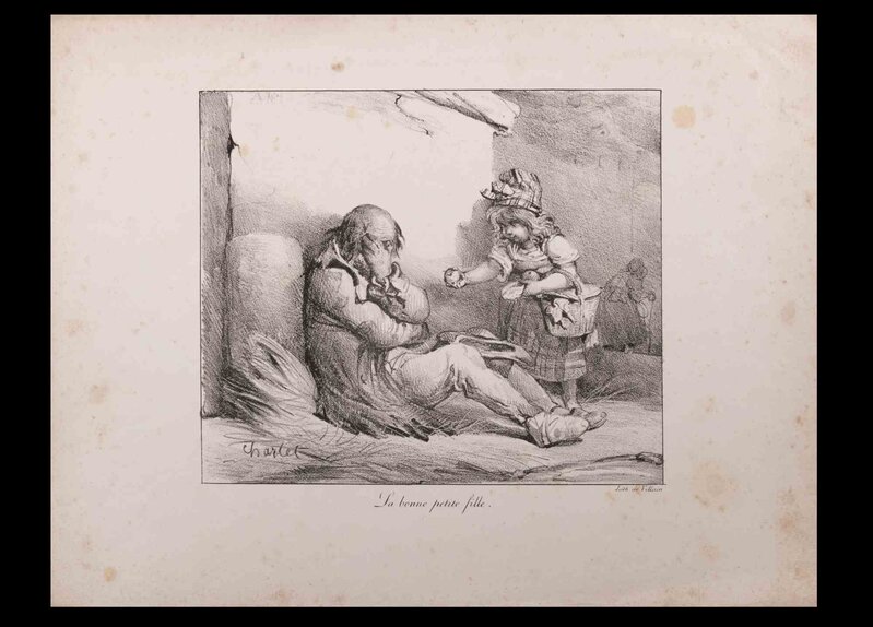 Nicolas-Toussaint Charlet, ‘La Bonne Petite Fille’, 1800s, Print, Original Lithograph, Wallector