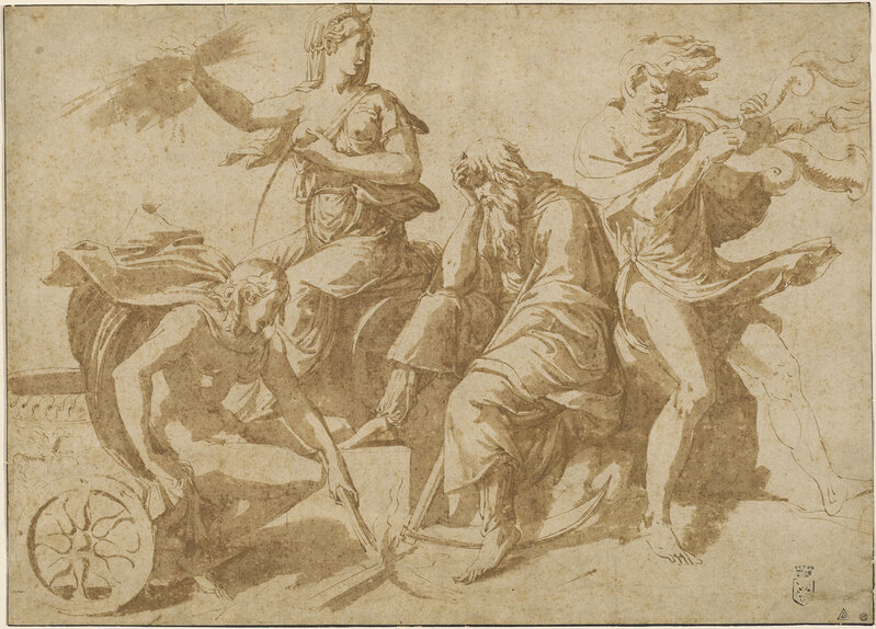 Giulio Romano, ‘The Four Elements’, ca. 1530, Drawing, Collage or other Work on Paper, Pen and brown ink with brown wash on laid paper, National Gallery of Art, Washington, D.C.