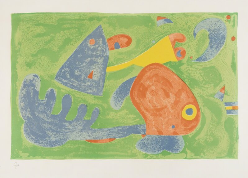 Joan Miró, ‘Le Sommeil du Père Ubu II' (Mourlot 426)’, 1966, Print, Lithograph printed in colours, Forum Auctions