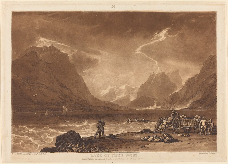 J. M. W. Turner, ‘Lake of Thun’, published 1808, Print, Etching and mezzotint, National Gallery of Art, Washington, D.C.