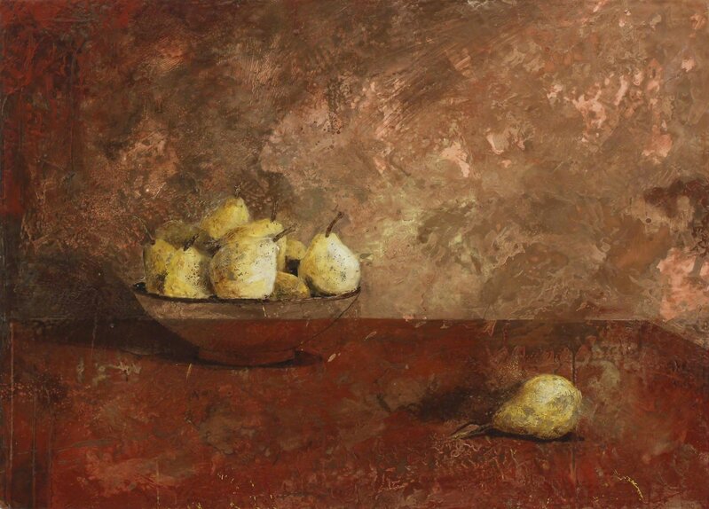 Alexandre Masino, ‘Xenia’, 2016, Painting, Encaustique et feuille de cuivre sur panneau / Encaustic and  copper leaf on panel, Galerie de Bellefeuille