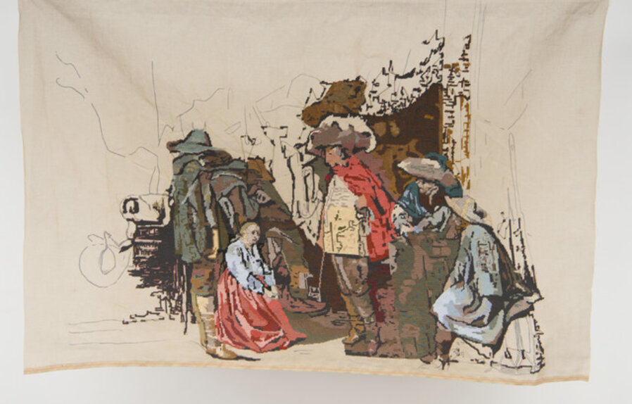 Banner 2, from “Corps de garde suppliant les soldats”, Willem Cornelisz Duyster