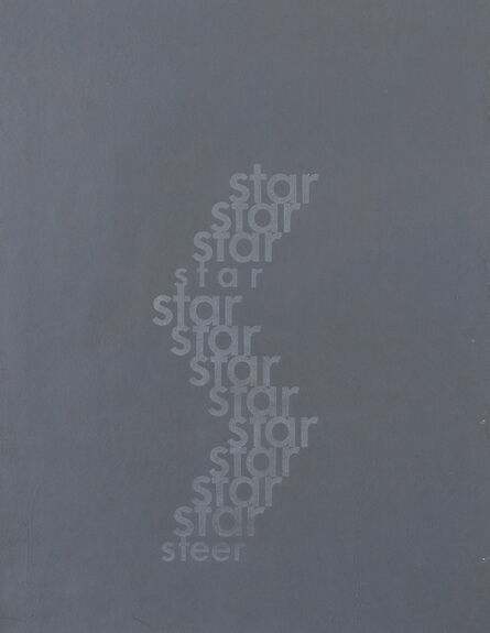 Ian Hamilton Finlay, ‘Star/Steer’, 1966
