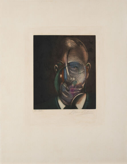 Francis Bacon, ‘Portrait de Michel Leiris, from Requiem pour la fin des temps’, 1976