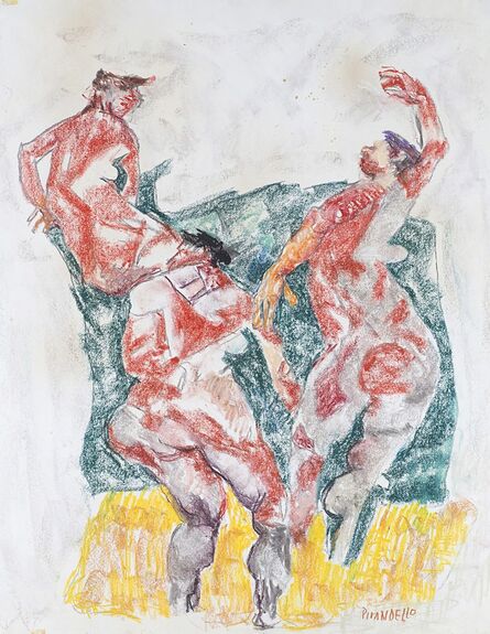 Fausto Pirandello, ‘Corsa sulla spiaggia’, 1955