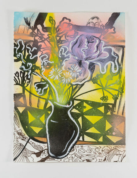 Julia Lipovsky, ‘Studio Still Life (Home with Market Flowers)’, 2021