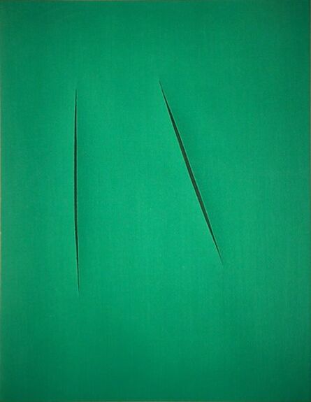 Lucio Fontana, ‘Concetto Spaziale pochoir’, 1959