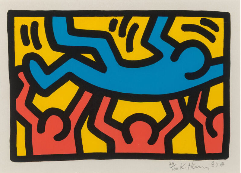 Keith Haring, ‘Untitled’, 1987, Print, Lithograph in colors on Rives BFK paper, David Benrimon Fine Art