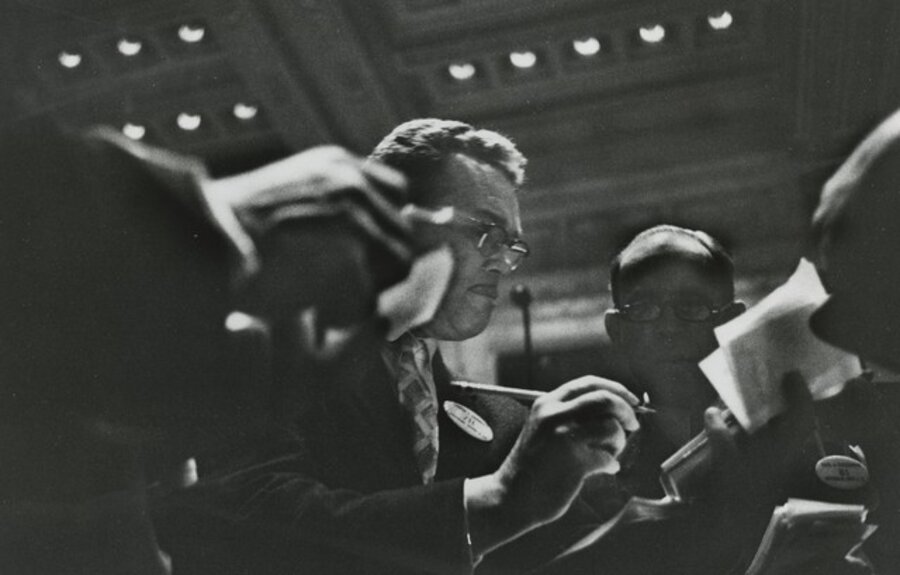 Traders in New York Stock Exchange Pit