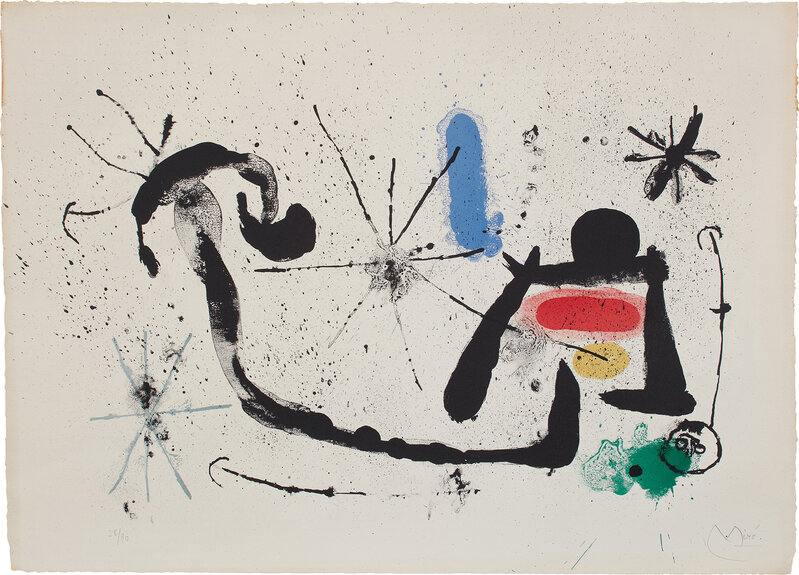 Joan Miró, ‘La Danse nuptiale (Wedding Dance) (M. 348, see C. bks 83)’, 1963, Lithograph in colors, on Rives BFK paper, the full sheet., Phillips